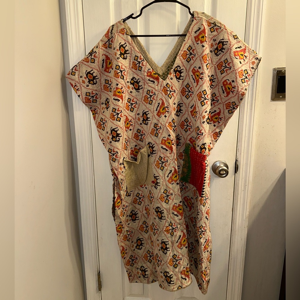 Kantha Bird Elephant Floral Tunic